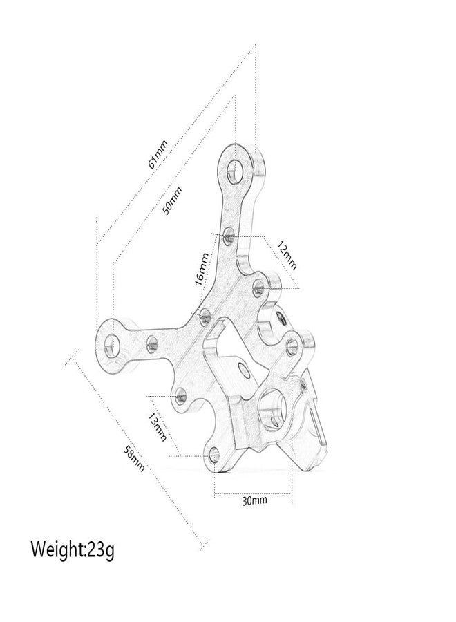 UURCSKY Aluminum Front Rear Center Brace Mount for 1/7 1/8 ARRMA 6S Felony Fireteam Infraction Limiteless Kraton Notorious Upgrades Parts #ARA320500(Red) - Image 3
